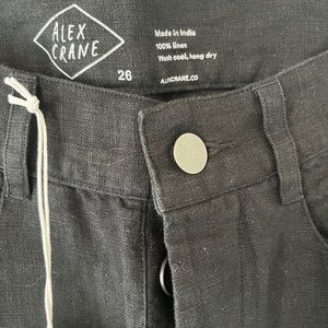 NWT Alex Crane Cham linen pants
